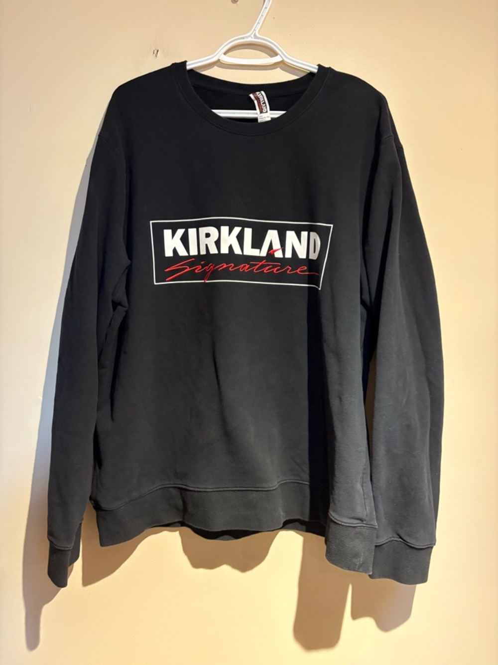 Unisex Kirkland Signature Crewneck Sweater Women’s XXL Mens XL Black